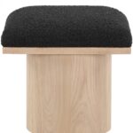 Pavilion Boucle Fabric Upholstered Stool