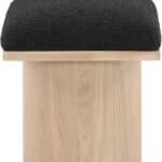 Pavilion Boucle Fabric Upholstered Stool