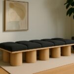 Pavilion Boucle Fabric Upholstered 10pc. Modular Bench