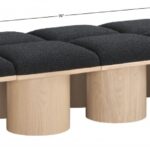 Pavilion Boucle Fabric Upholstered 10pc. Modular Bench