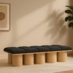 Pavilion Boucle Fabric Upholstered 10pc. Modular Bench