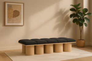 Pavilion Boucle Fabric Upholstered 10pc. Modular Bench