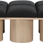 Pavilion Boucle Fabric Upholstered 10pc. Modular Bench