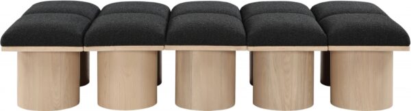 Pavilion Boucle Fabric Upholstered 10pc. Modular Bench