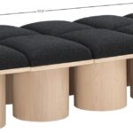 Pavilion Boucle Fabric Upholstered 10pc. Modular Bench