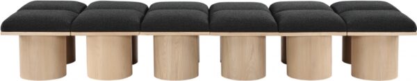 Pavilion Boucle Fabric Upholstered 12pc. Modular Bench