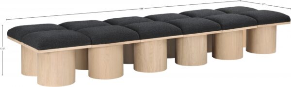 Pavilion Boucle Fabric Upholstered 12pc. Modular Bench