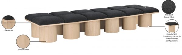 Pavilion Boucle Fabric Upholstered 12pc. Modular Bench