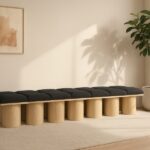 Pavilion Boucle Fabric Upholstered 14pc. Modular Bench