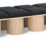 Pavilion Boucle Fabric Upholstered 14pc. Modular Bench