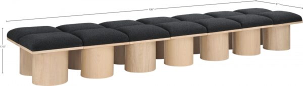 Pavilion Boucle Fabric Upholstered 14pc. Modular Bench