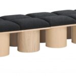Pavilion Boucle Fabric Upholstered 14pc. Modular Bench
