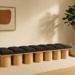 Pavilion Boucle Fabric Upholstered 14pc. Modular Bench