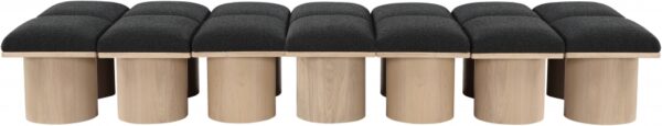 Pavilion Boucle Fabric Upholstered 14pc. Modular Bench
