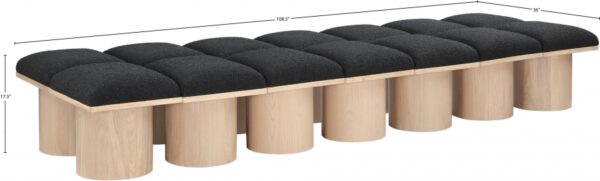 Pavilion Boucle Fabric Upholstered 14pc. Modular Bench