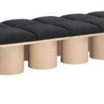 Pavilion Boucle Fabric Upholstered 14pc. Modular Bench