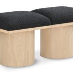 Pavilion Boucle Fabric Upholstered 2pc. Modular Bench