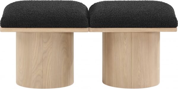 Pavilion Boucle Fabric Upholstered 2pc. Modular Bench