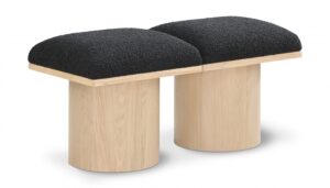 Pavilion Boucle Fabric Upholstered 2pc. Modular Bench