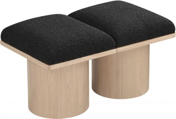 Pavilion Boucle Fabric Upholstered 2pc. Modular Bench