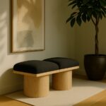 Pavilion Boucle Fabric Upholstered 2pc. Modular Bench