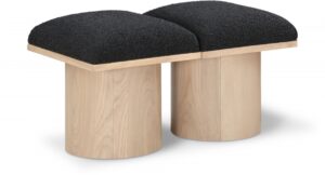 Pavilion Boucle Fabric Upholstered 2pc. Modular Bench