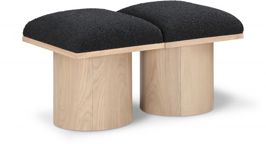 Pavilion Boucle Fabric Upholstered 2pc. Modular Bench