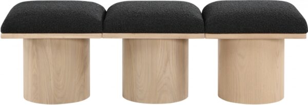 Pavilion Boucle Fabric Upholstered 3pc. Modular Bench