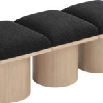 Pavilion Boucle Fabric Upholstered 3pc. Modular Bench