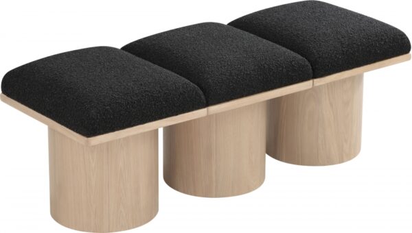 Pavilion Boucle Fabric Upholstered 3pc. Modular Bench