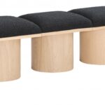 Pavilion Boucle Fabric Upholstered 3pc. Modular Bench