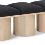 Pavilion Boucle Fabric Upholstered 3pc. Modular Bench
