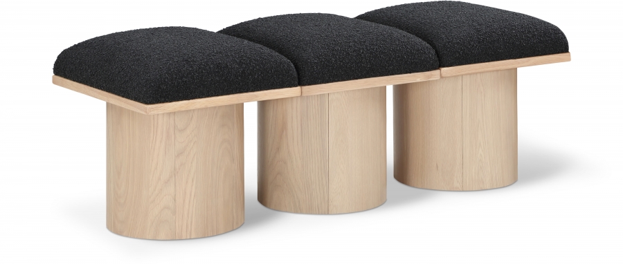 Pavilion Boucle Fabric Upholstered 3pc. Modular Bench