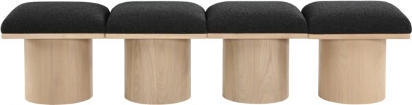 Pavilion Boucle Fabric Upholstered 4pc. Modular Bench