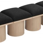 Pavilion Boucle Fabric Upholstered 4pc. Modular Bench