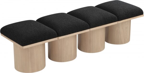 Pavilion Boucle Fabric Upholstered 4pc. Modular Bench
