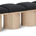 Pavilion Boucle Fabric Upholstered 4pc. Modular Bench
