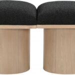 Pavilion Boucle Fabric Upholstered 4pc. Modular Bench