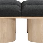 Pavilion Boucle Fabric Upholstered 4pc. Modular Bench