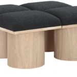 Pavilion Boucle Fabric Upholstered 4pc. Modular Bench