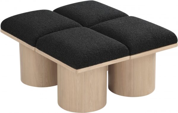 Pavilion Boucle Fabric Upholstered 4pc. Modular Bench