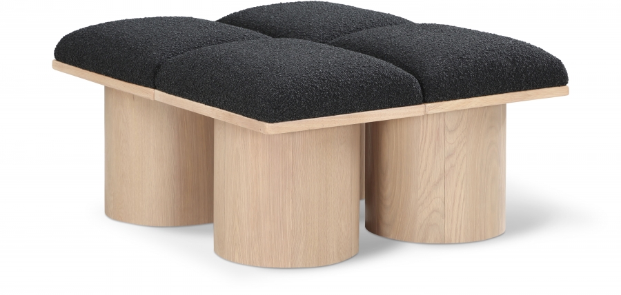 Pavilion Boucle Fabric Upholstered 4pc. Modular Bench