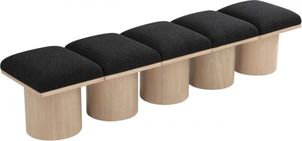 Pavilion Boucle Fabric Upholstered 5pc. Modular Bench
