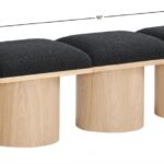 Pavilion Boucle Fabric Upholstered 5pc. Modular Bench