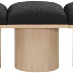 Pavilion Boucle Fabric Upholstered 5pc. Modular Bench