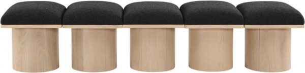 Pavilion Boucle Fabric Upholstered 5pc. Modular Bench