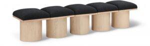 Pavilion Boucle Fabric Upholstered 5pc. Modular Bench