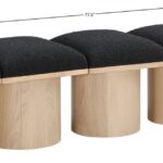 Pavilion Boucle Fabric Upholstered 5pc. Modular Bench