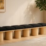 Pavilion Boucle Fabric Upholstered 6pc. Modular Bench