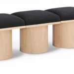 Pavilion Boucle Fabric Upholstered 6pc. Modular Bench
